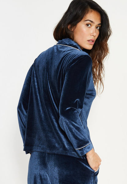  JANET - Nachtwäsche Shirt - Blue