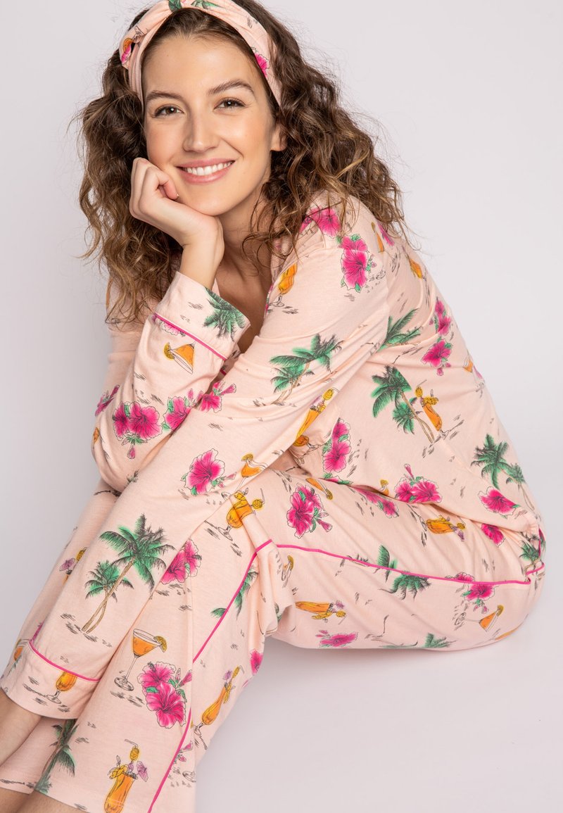 Pj Salvage PLAYFUL PRINTS SET - Nachtwäsche Set - Pink
