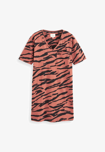 Next STANDARD - Nachthemd - Brown Zebra Print