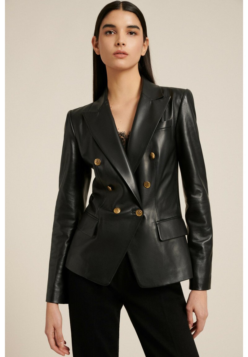 LUISA SPAGNOLI SOFOCLE A - Lederjacke - Nero