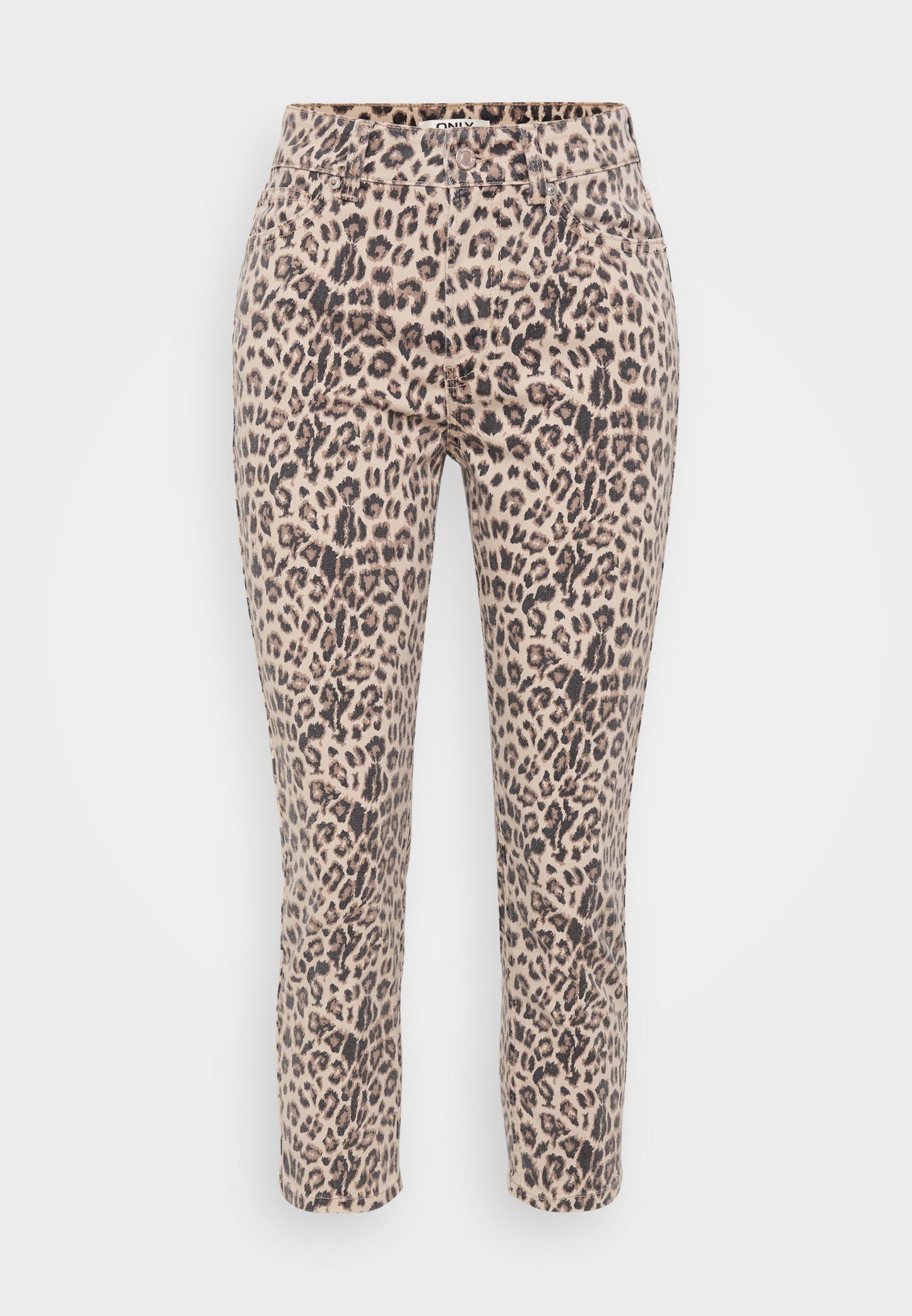 ONLY Petite ONLEMILY LEO - Straight Leg Jeans - Brown/beige