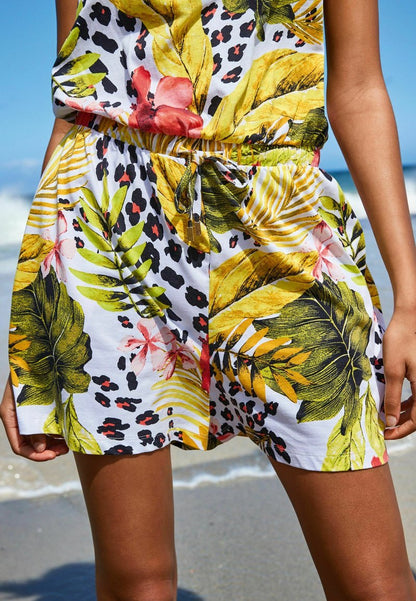 Next BANDEAU BOOBTUBE PLAYSUIT - Jumpsuit - Hawaiian Print