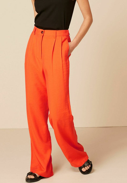 Next TAILORED WIDE LEG - Stoffhose - Orange