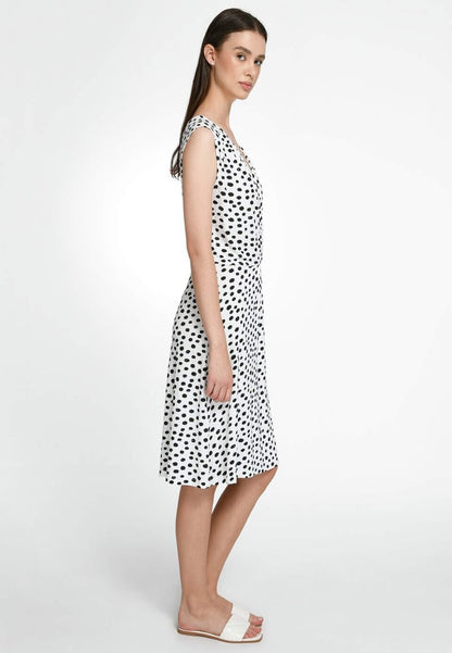  Jerseykleid - Schwarz Weiss