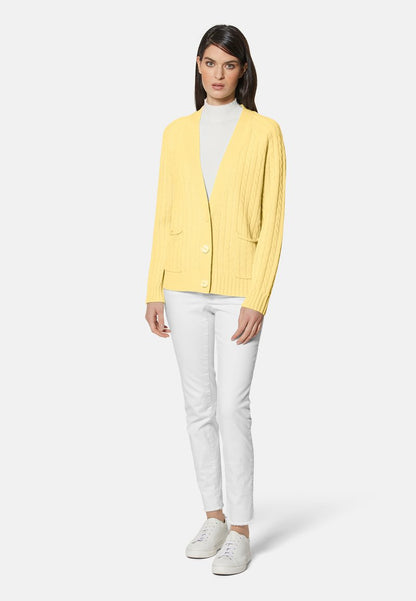  IN ANGESAGTEN FARBEN - Strickjacke - Vanille