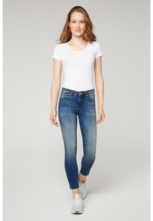 Soccx BLEACHING-EFFEKTEN - Jeans Skinny Fit - Ocean Blue Used