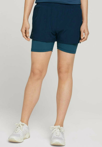 Tom Tailor 2 IN 1 - Kurze Sporthose - Dk Blue