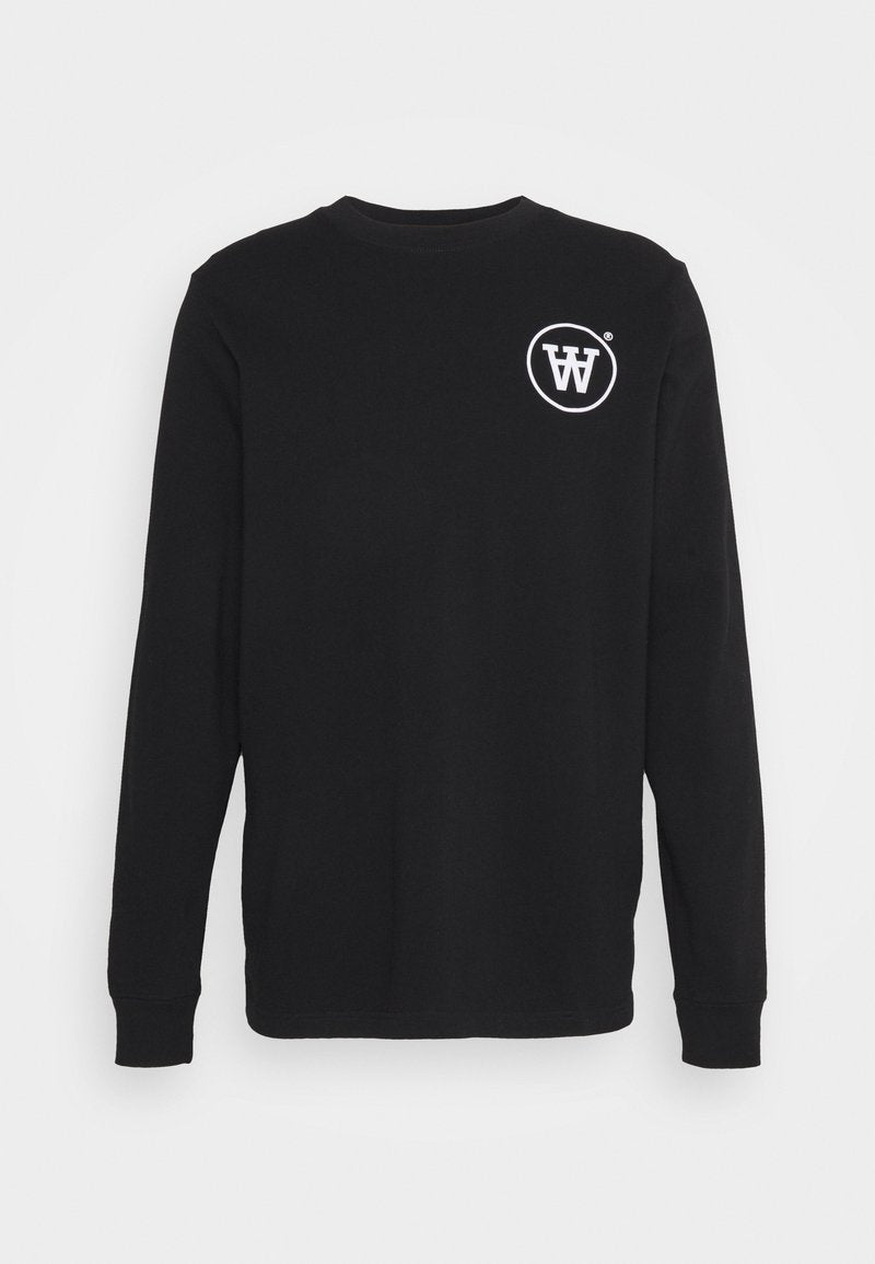 Wood Wood MAK LONG SLEEVE - Langarmshirt - Black