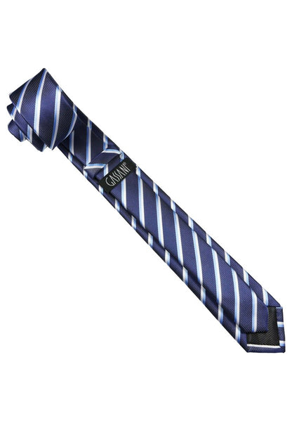  SET - Einstecktuch - Stahlblau Royalblau Himmelblau Weiss Gestreift