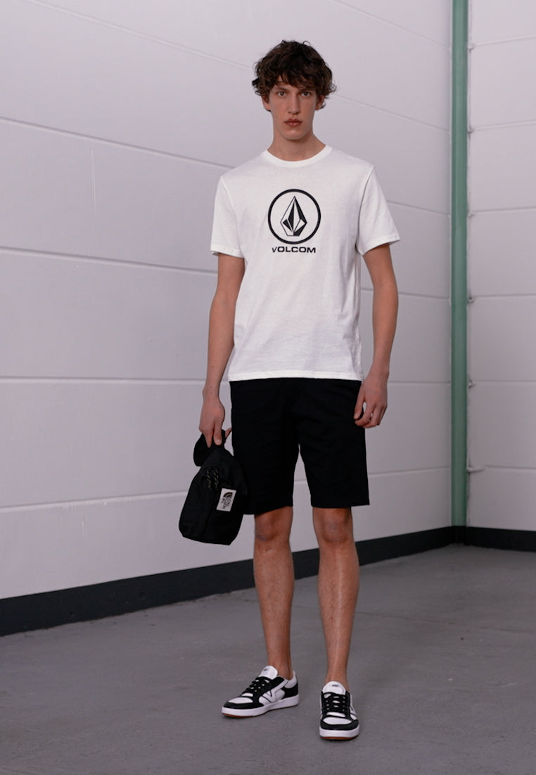 Volcom CRISP STONE - T-Shirt Print - White