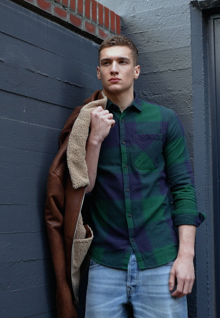 Jack & Jones JOROWEN COMFORT - Hemd - Trekking Green