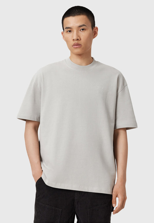 AllSaints CREW - Basic T-shirt - Grey