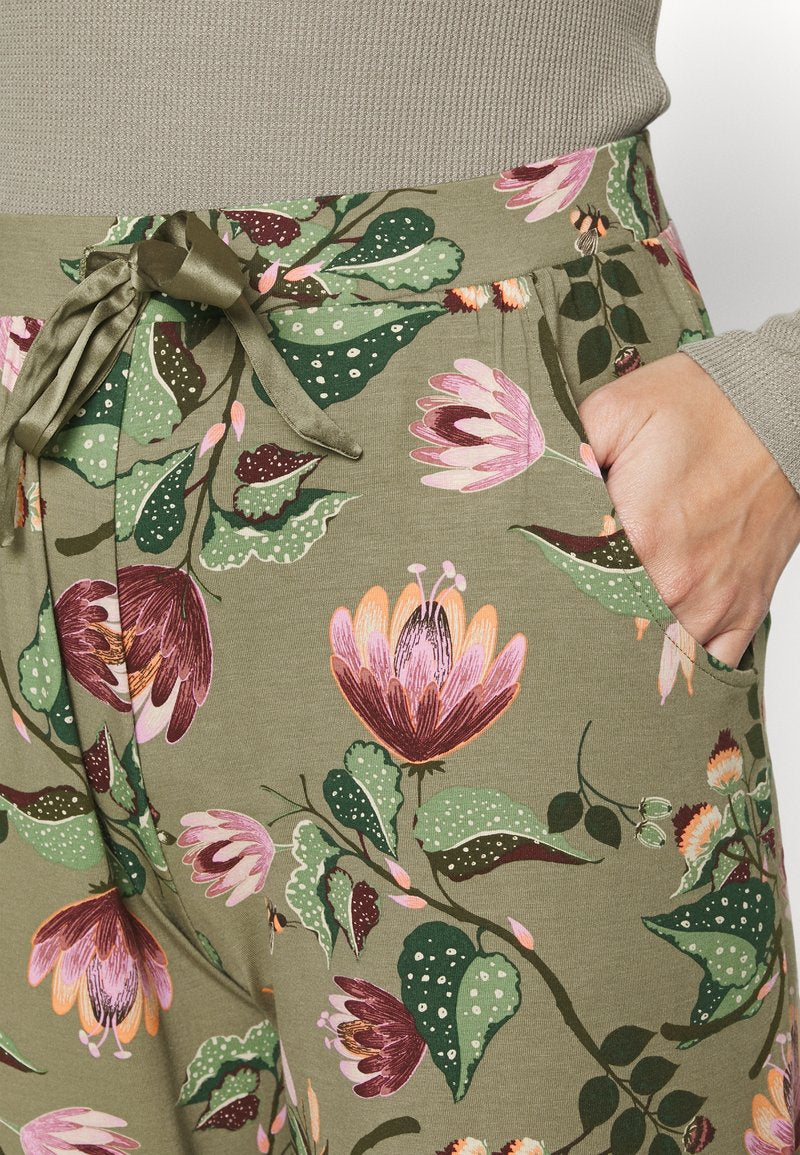  PANT FULL BLOOM - Nachtwäsche Hose - Green