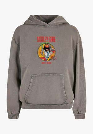  MOTLEY CRUE - SATD VINTAGE ACID WASHED OVERSIZE - Kapuzenpullover - Asphalt