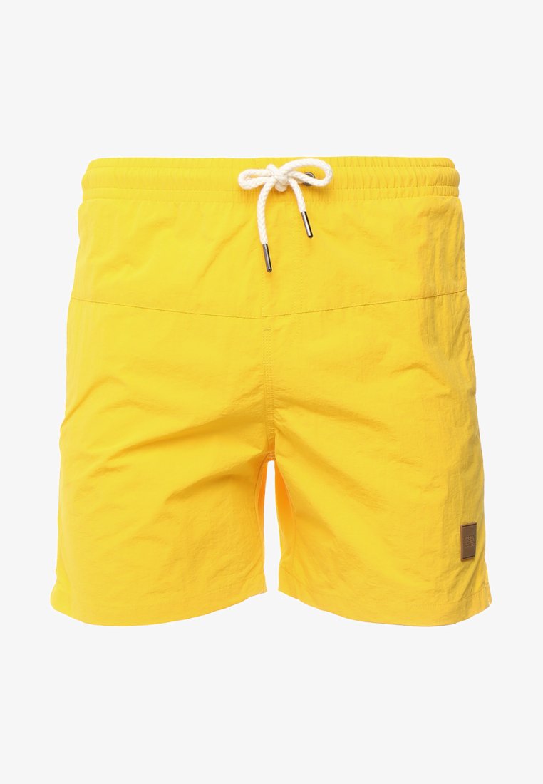 URBAN CLASSICS BLOCK SWIM SHORTS - Badeshorts - Chrome Yellow