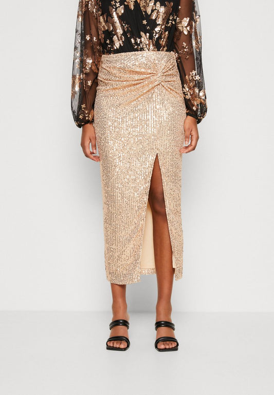 In The Style SKIRT - Bleistiftrock - Gold