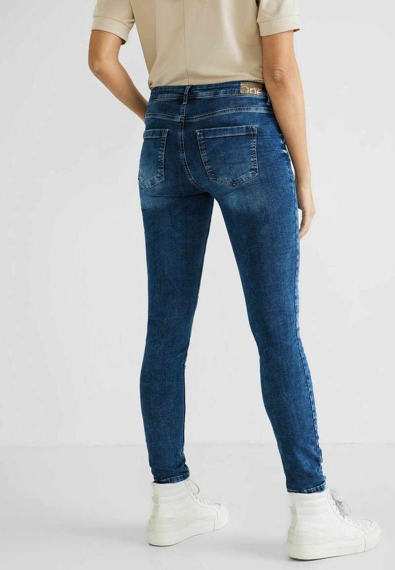 STREET ONE Jeans Slim Fit - Blau