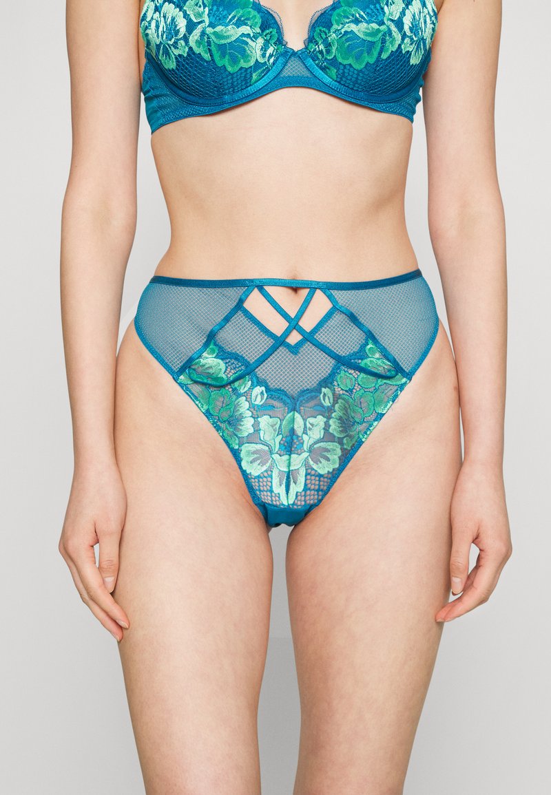 Ann Summers HONEY SUCKLE BRAZILIAN - Slip - Blue/green