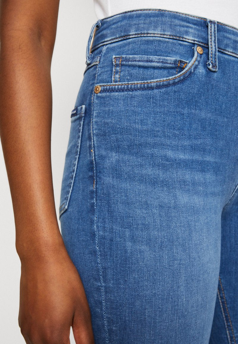 Marc O'Polo DENIM TROUSER HIGH WAIST REGULAR LENGTH - Jeans Skinny Fit - Multi/mid Cobalt Blue