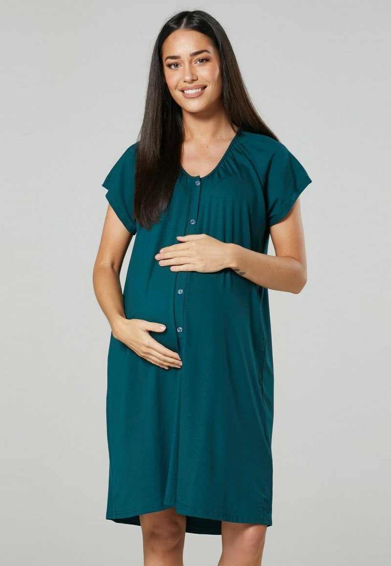 Happy Mama 2PACK - Nachthemd - Navy / Dark Green