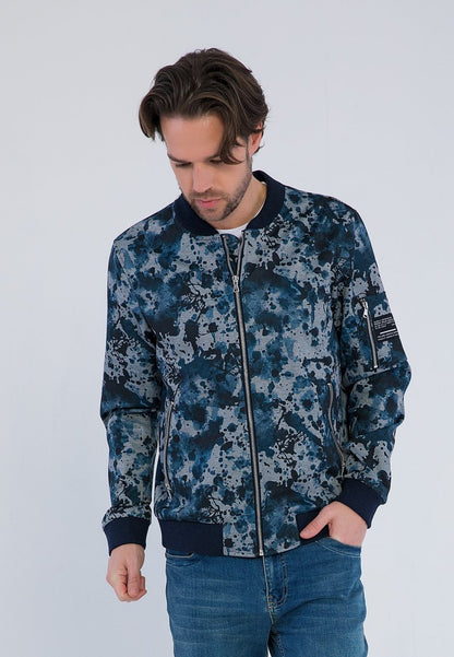  Bomberjacke - Navy Grey