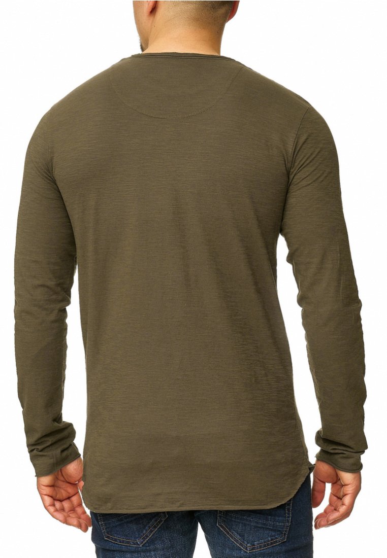 Indicode Jeans LONGSLEEVE WILLBUR - Langarmshirt - Dark Green