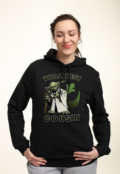Henry Tiger STAR WARS: CLASSIC YODA BEST COUSIN - Kapuzenpullover - Black