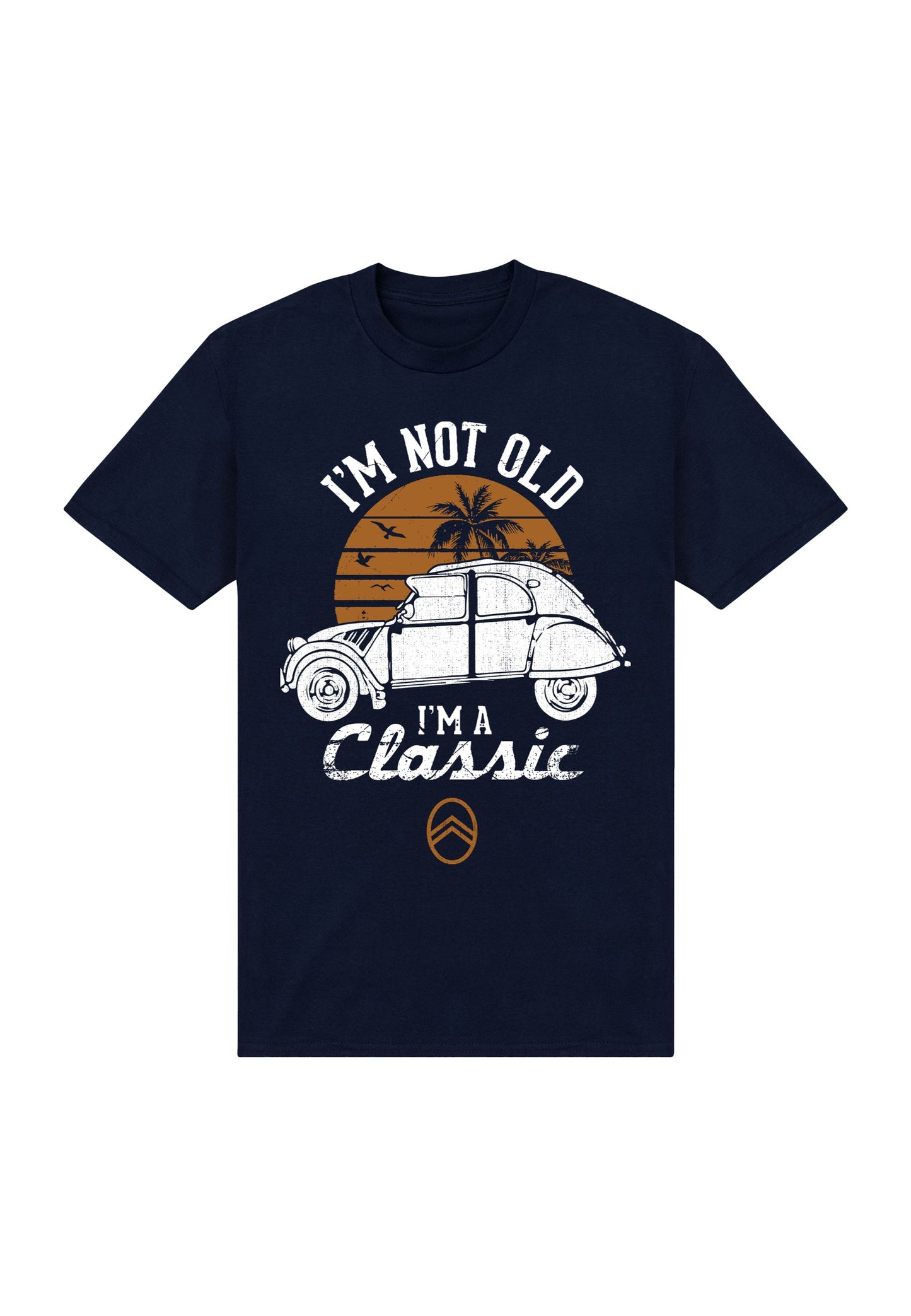 Henry Tiger CITROEN 2CV WHITE I'M NOT OLD CLASSIC SUNSET - Print T-shirt - Navy Blue