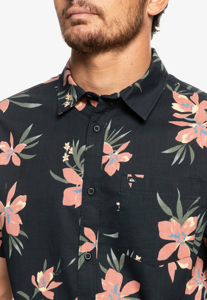 Quiksilver HOLIDAZED - KURZÄRMLIGES - Hemd - Black Holidazed