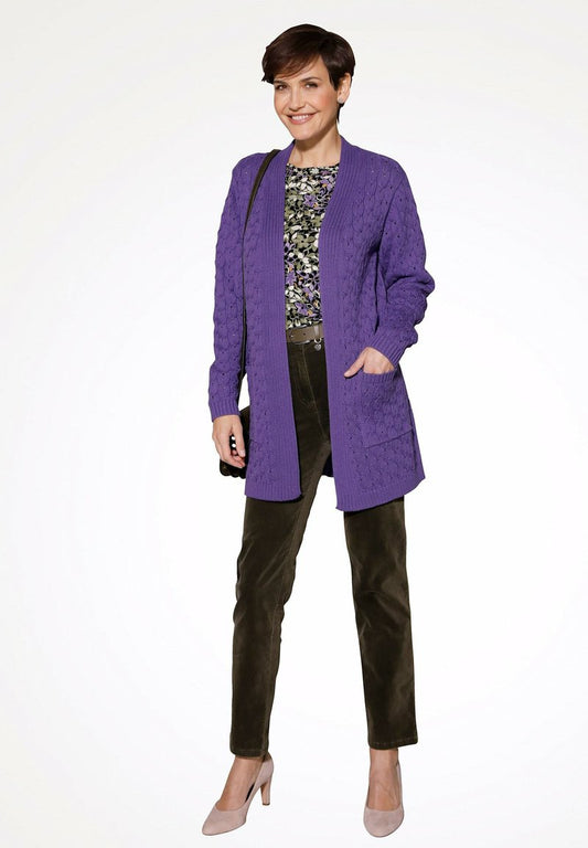  MONA - Strickjacke - Violett