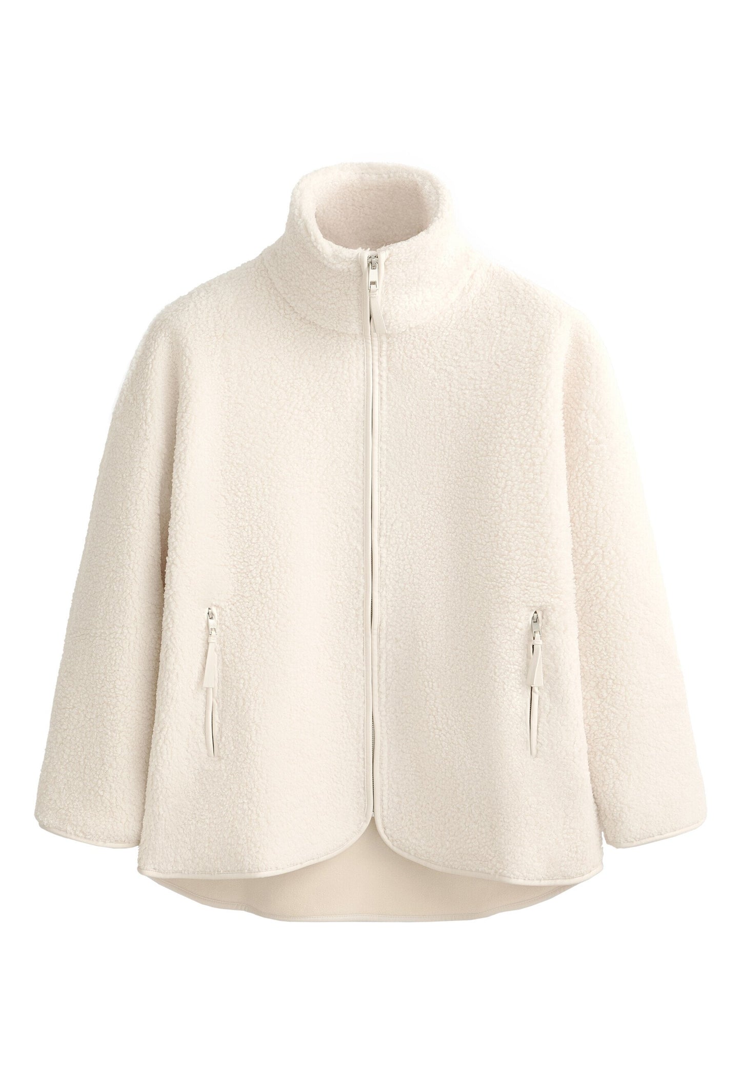 Oysho FAUX-SHEARLING OVERSIZE - Fleece Jacket - Light Grey