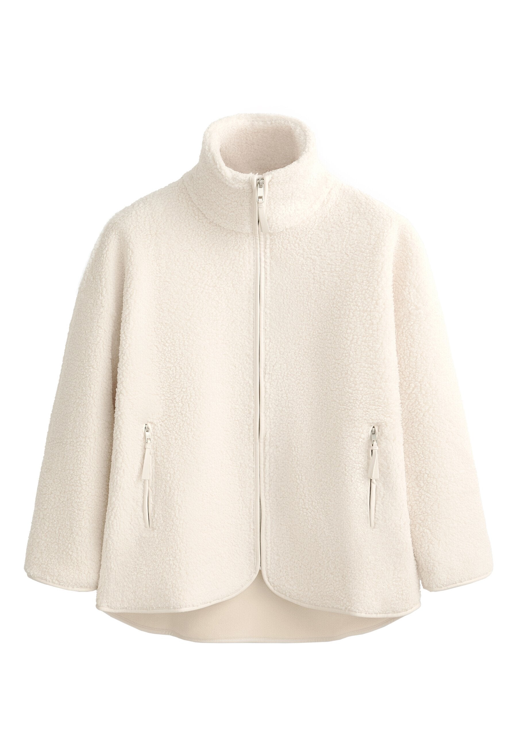 Oysho FAUX-SHEARLING OVERSIZE - Fleece Jacket - Light Grey