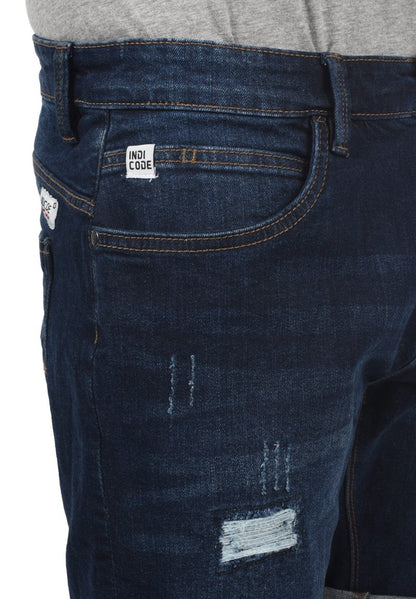 Indicode Jeans IDHALLOW - Jeans Shorts - Dark Blue
