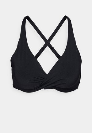 Seafolly DD BIG CUP COLLECTIVE DOUBLE WRAP FRONT BRA - Bikini-Top - Black