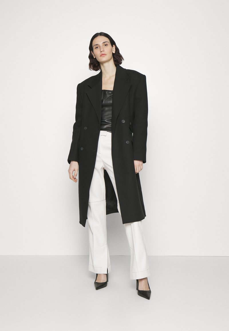 Materiel BOXY COAT - Klassischer Mantel - Black