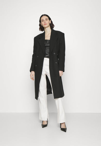 Materiel BOXY COAT - Klassischer Mantel - Black