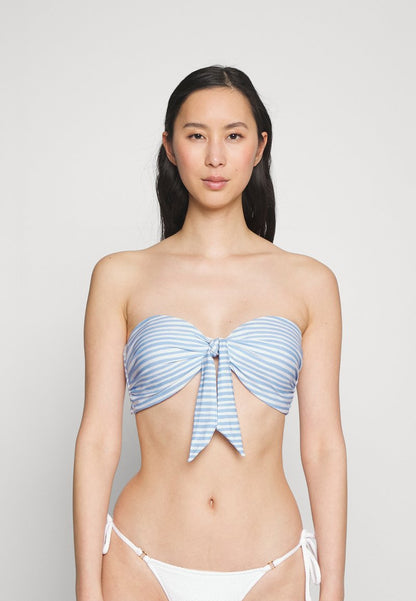 Seafolly SUMMER CRUSH TWIST TIE FRONT BANDEAU - Bikini-Top - Powder Blue