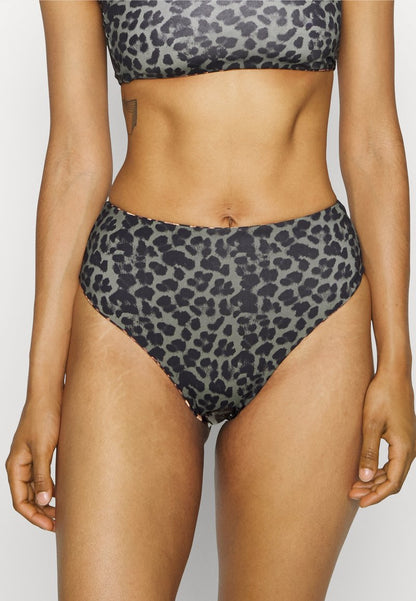 GOOD AMERICAN GOOD WAIST BOTTOM - Bikini-Hose - Leopard