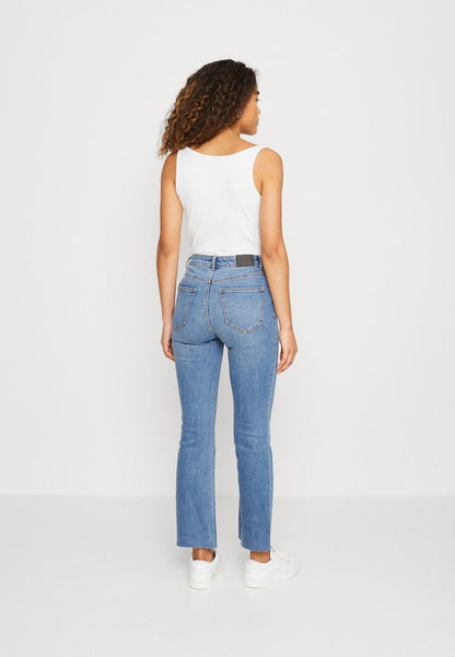 ONLY ONLKENYA MID - Flared Jeans - Medium Blue Denim