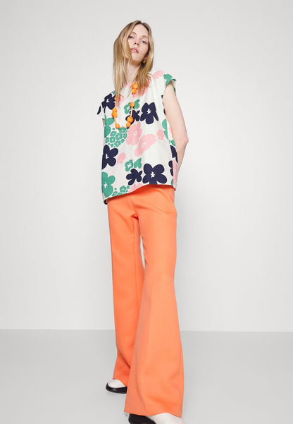 Marimekko GAPPE KEVÄTTALKOOT POPLIN - Bluse - Off-white/pink/green