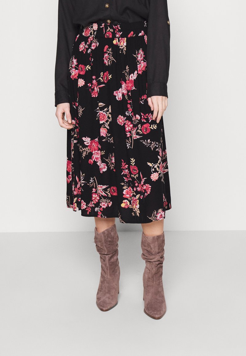 Pieces Petite PCNYA MIDI SKIRT - A-Linien-Rock - Beetroot Purple