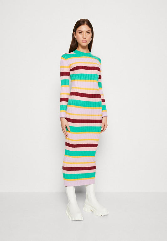  YASPEREGRINE DRESS - Strickkleid - Jelly Bean/multicolor