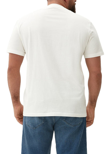 S.Oliver MIT FRONTPRINT - T-Shirt Print - Weiß