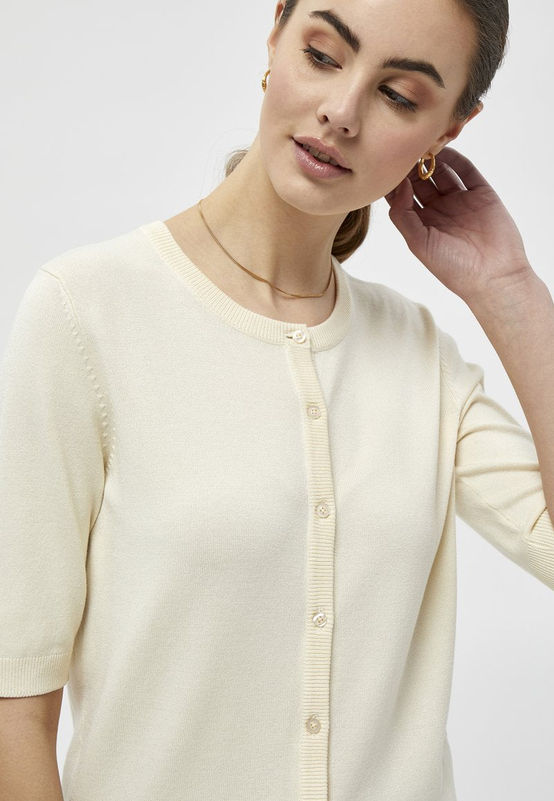 Peppercorn TANA - Strickjacke - Seedpearl Cream