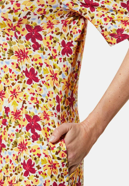 GOLDNER Jerseykleid - Bunt/geblümt