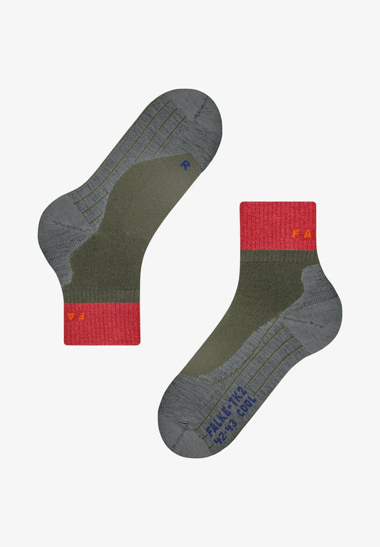 Falke TK2 EXPLORE COOL SHORT TREKKING MEDIUM-STRONG CUSHIONED ANTI-BLISTER FUNCTIONAL SPORTS SOCKS - Sportsocken - Herb