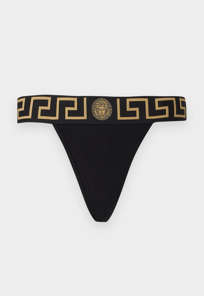 Versace UNDERWEAR TOPEKA NEW LOGO - Thong - Black