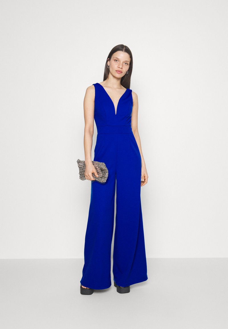 LIVA V NECK - Jumpsuit - Electric Blue
