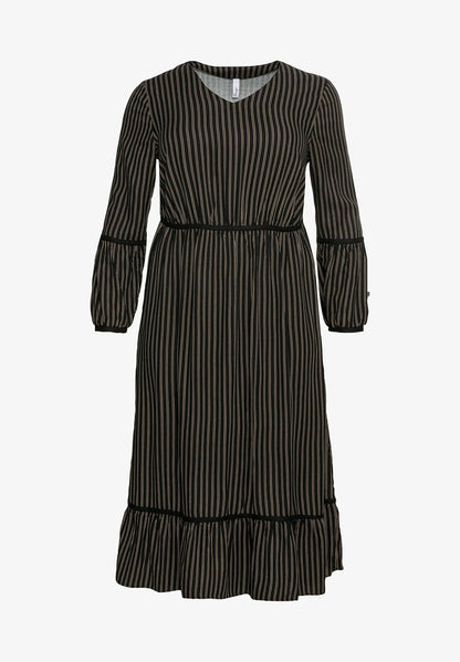 Sheego Maxikleid - Schwarz Bedruckt