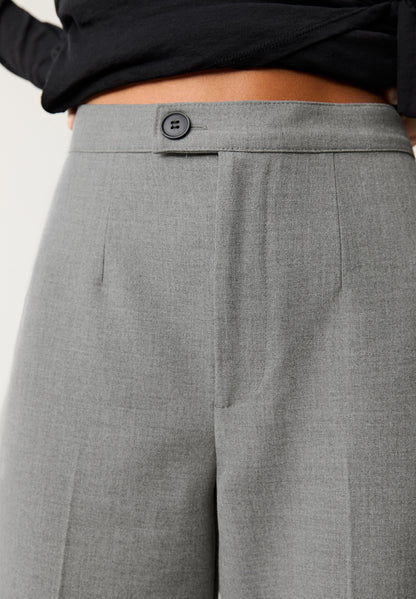 PULL & BEAR STRAIGHT-LEG DARTED -SMART - Trousers - Grey